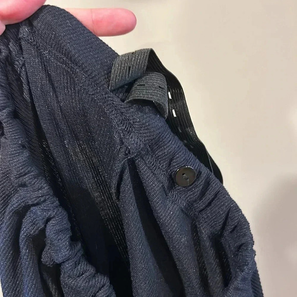 Jvini maternity jeans size medium adjustable waist dark wash distress patches - Picture 8 of 9